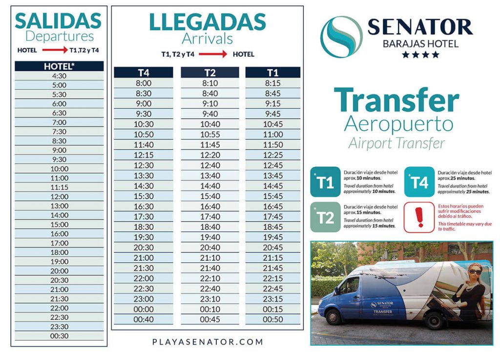 hotel senator barajas shuttle